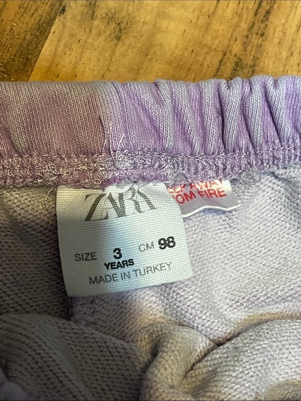 Zara Lilac Crewneck Sweatshirt and shorts/t shirt 3 piece set girls 3 years old